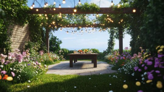 Amenager son jardin pour profiter de repas conviviaux en plein air